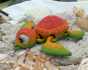 Schildkröten-Anhänger Sunset
